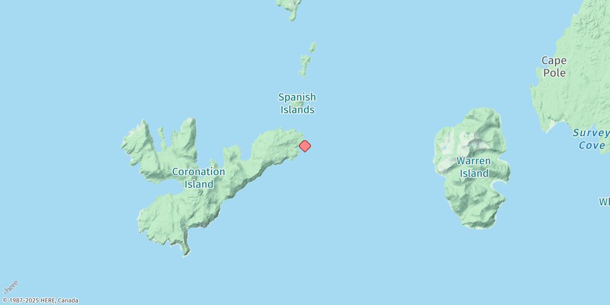 Map of Coronation Island
