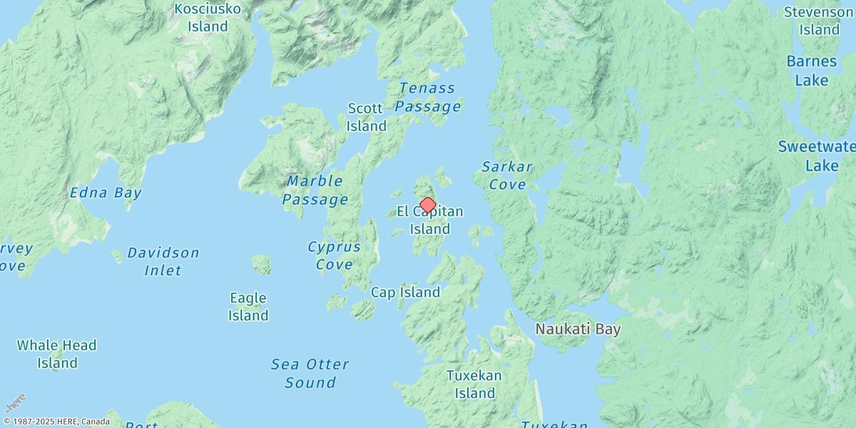 Map of El Capitan Island