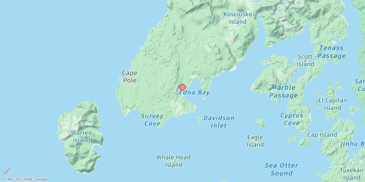 Map of Edna Bay