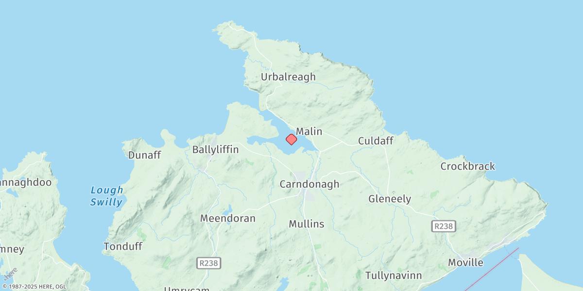 Map of Trawbreaga Bay