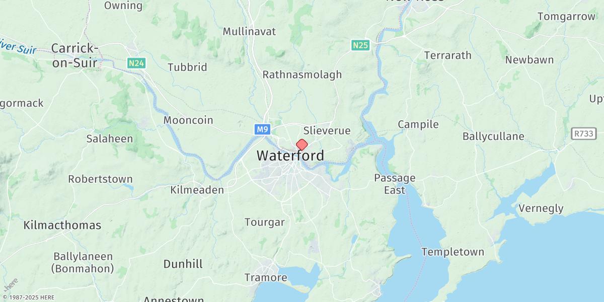 Map of Waterford