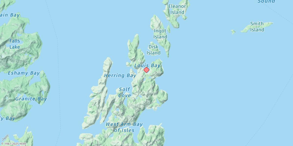 Map of Louis Bay