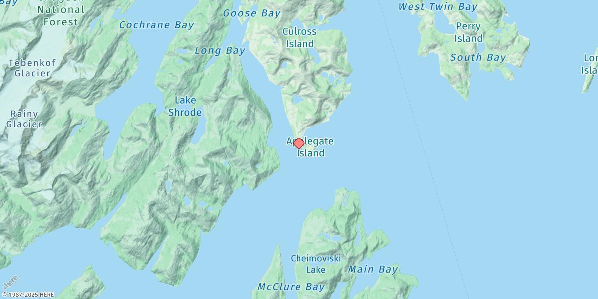 Map of Applegate Island