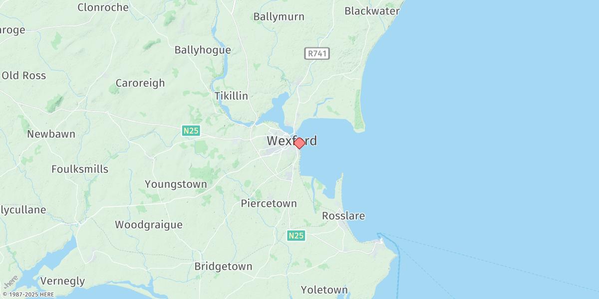 Map of Wexford Harbour