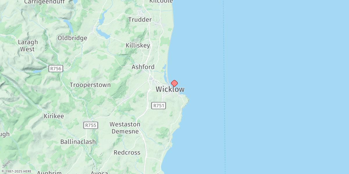 Map of Wicklow