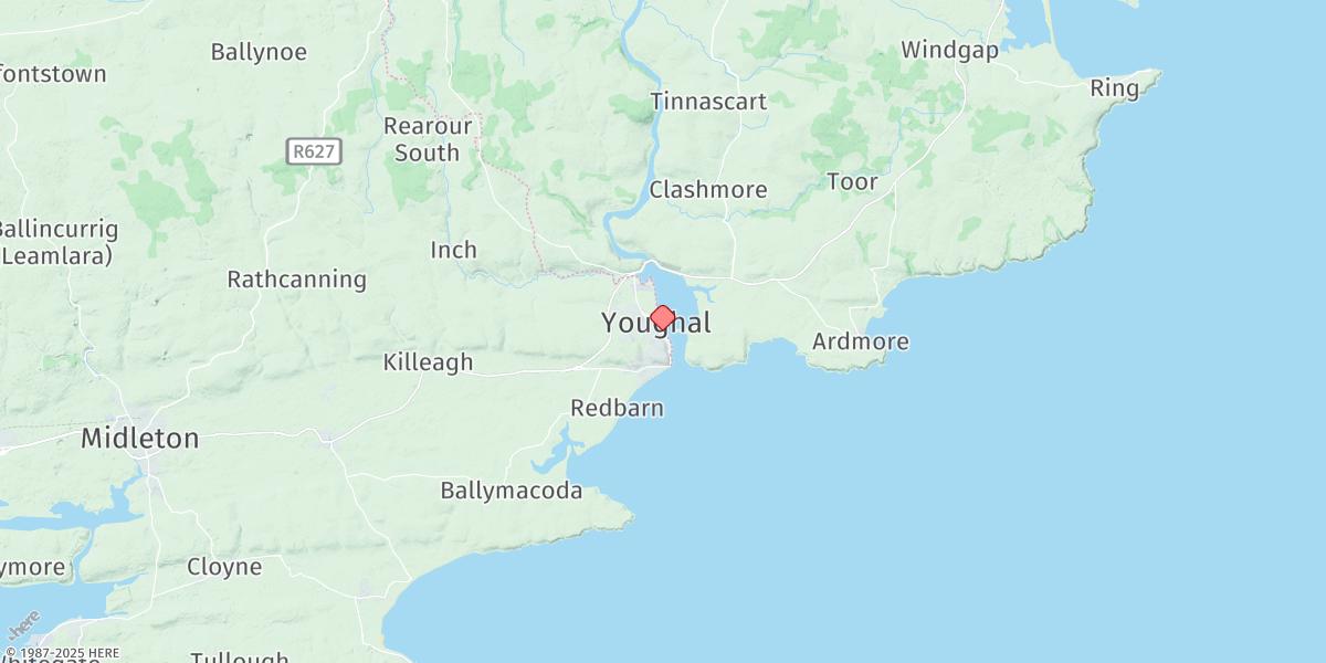 Map of Youghal