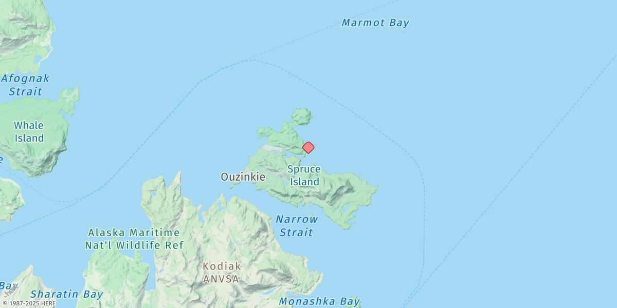 Map of Spruce Island (North Side)