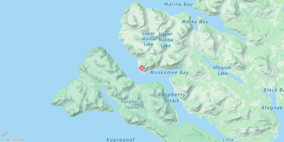 Map of Dolphin Point, Raspberry Strait