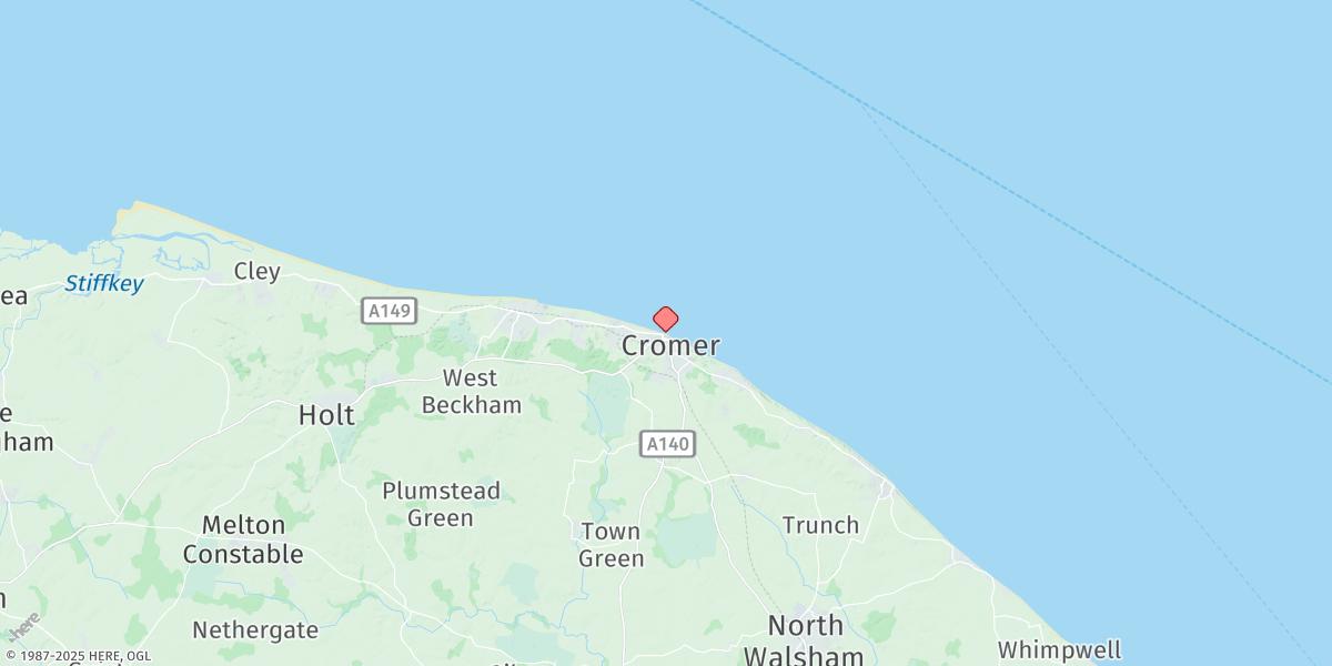 Map of Cromer