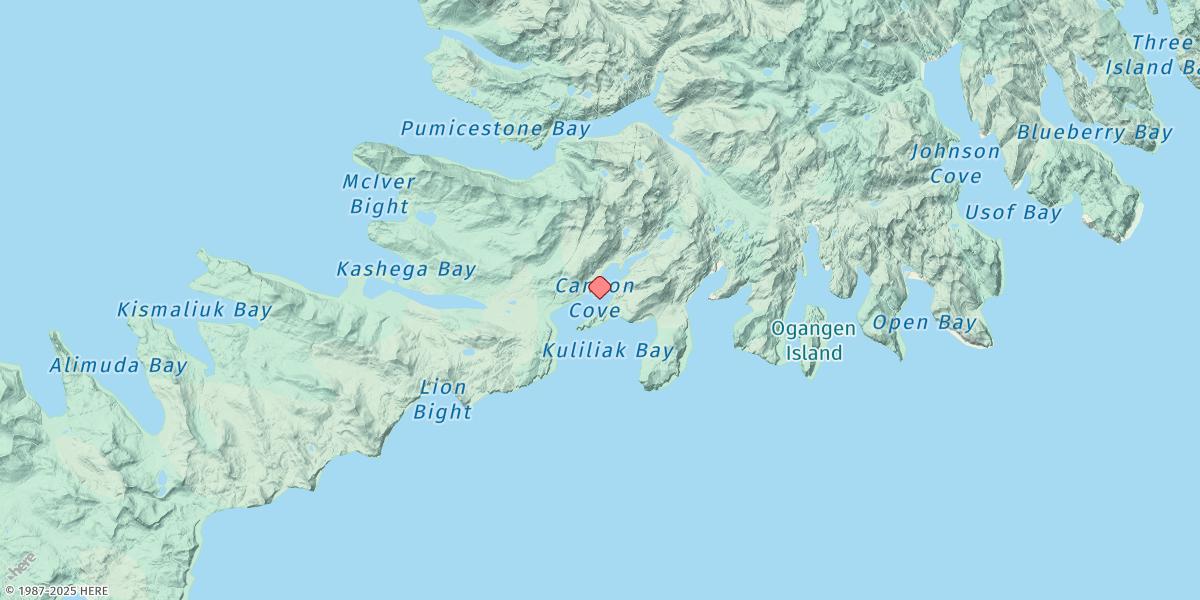 Map of Kuliliak Bay