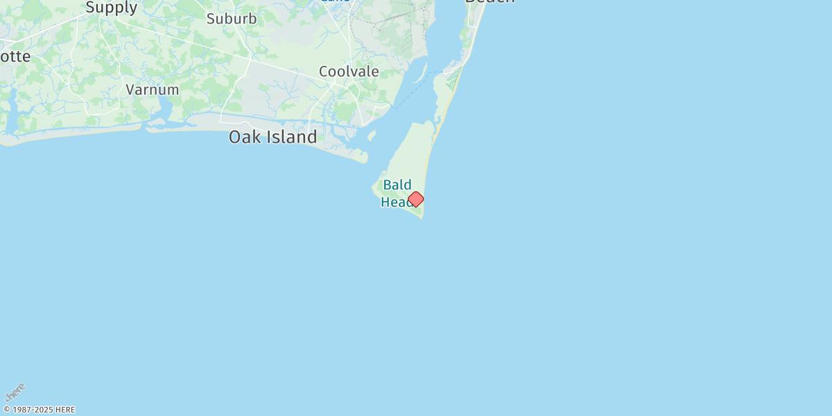 Map of Cape Fear
