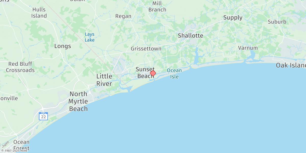 Map of Tubbs Inlet