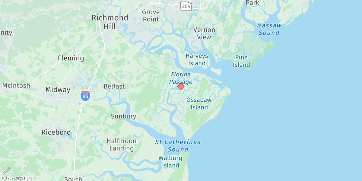 Map of Cane Patch Creek Entrance