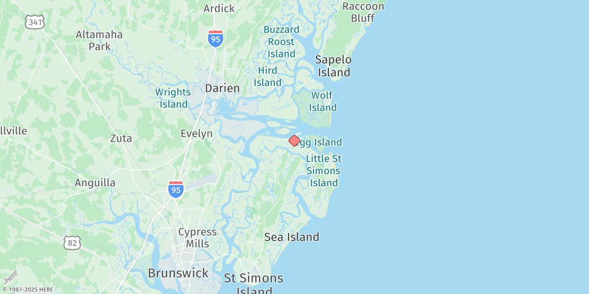 Map of Jones Creek Entrance, Hampton River