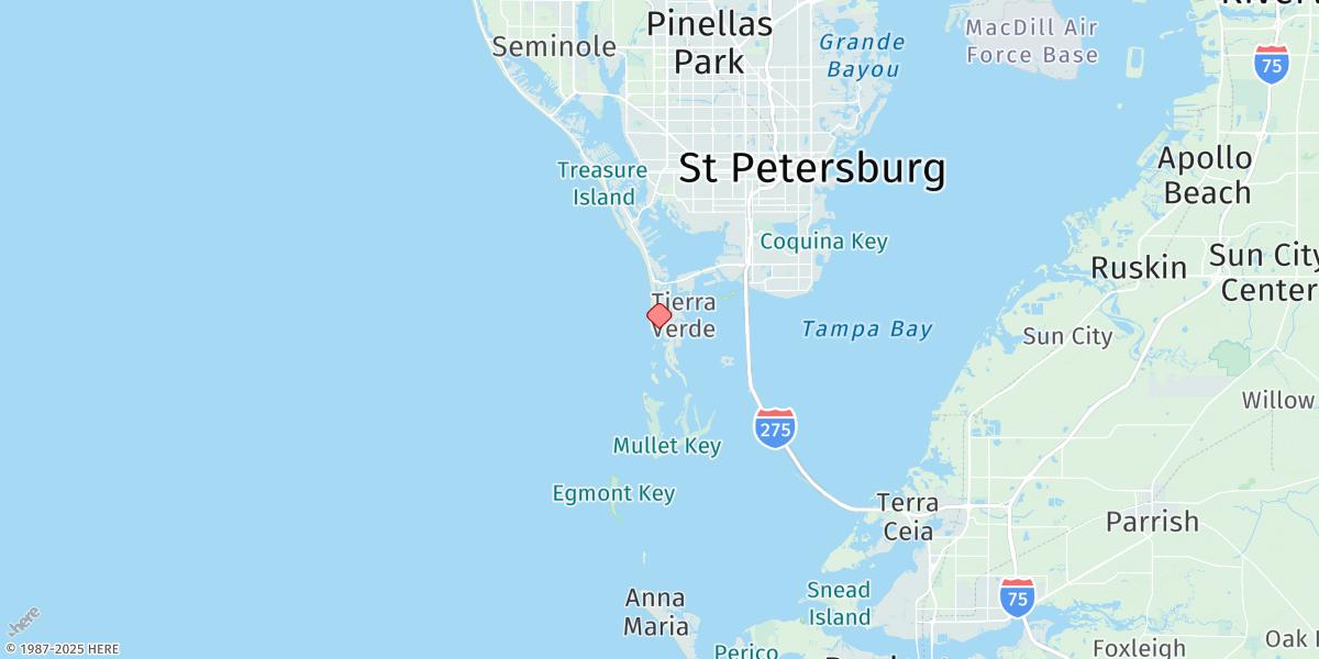 Map of Pass-a-grille Beach