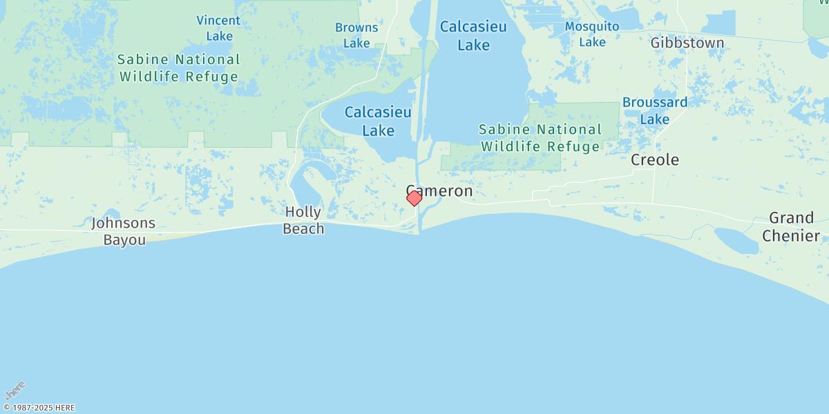 Map of Calcasieu Pass (Lighthouse Wharf)