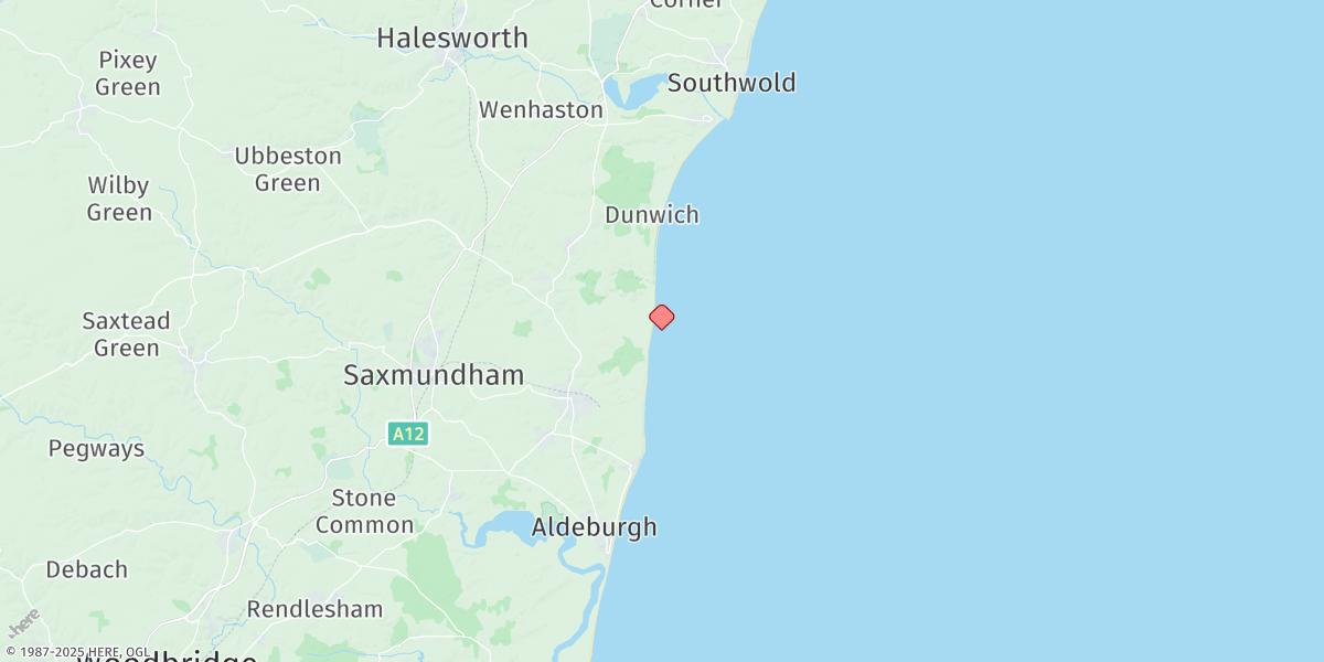 Map of Minsmere Sluice