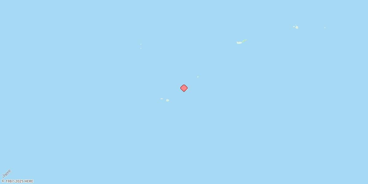 Map of Nomwin Atoll, Hall Islands
