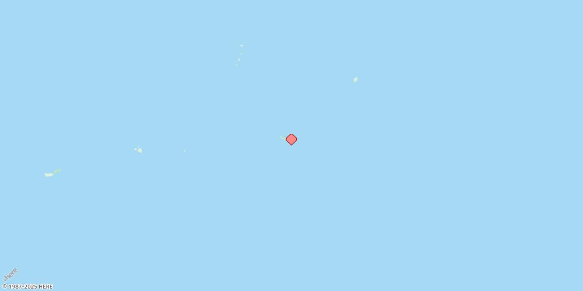 Map of Murilo Atoll, Hall Islands