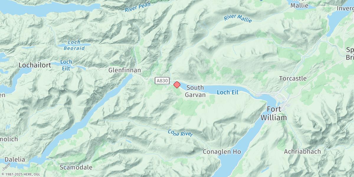 Map of Loch Eil Head