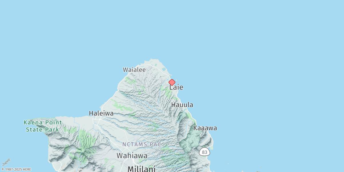 Map of Laie Bay