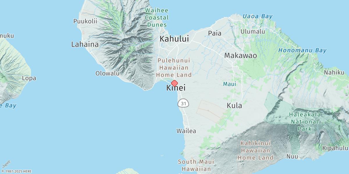 Map of Kihei, Maalaea Bay