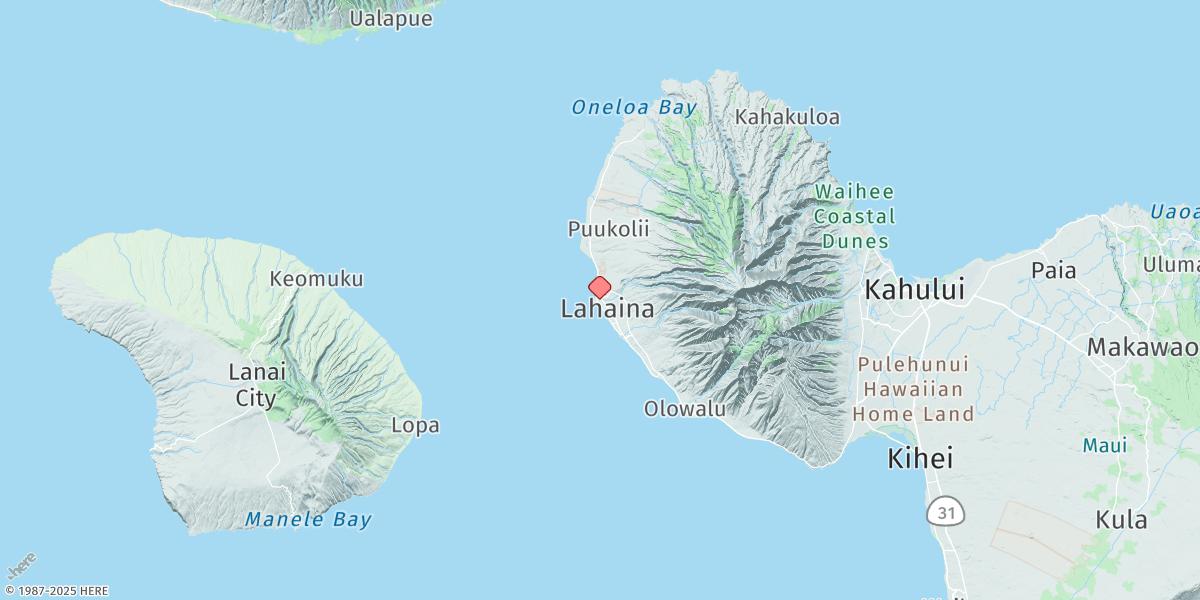 Map of Lahaina