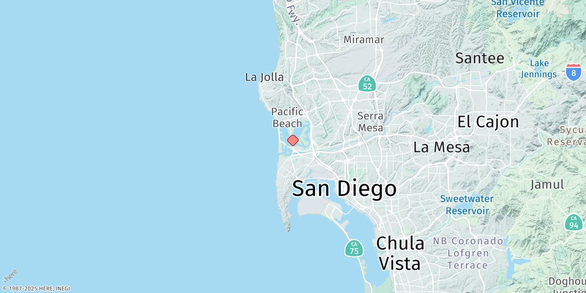 Map of Quivira Basin, Mission Bay