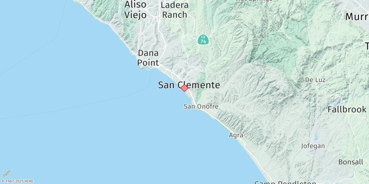 Map of San Clemente