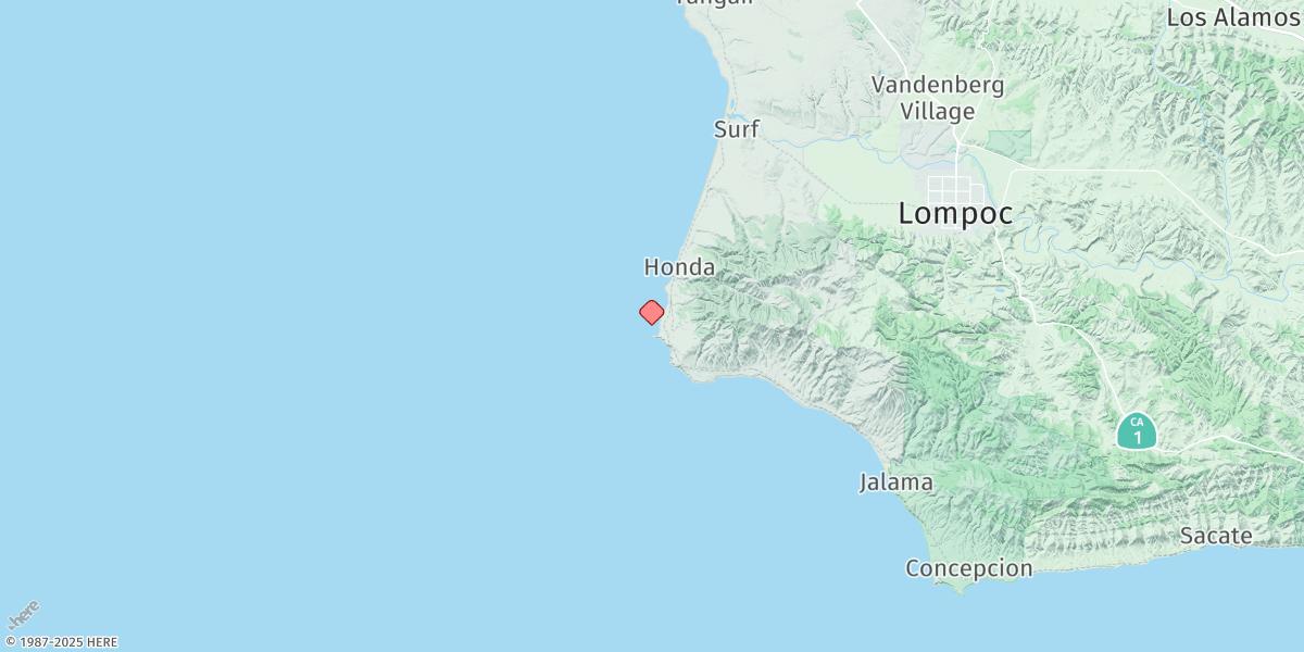 Map of Point Arguello