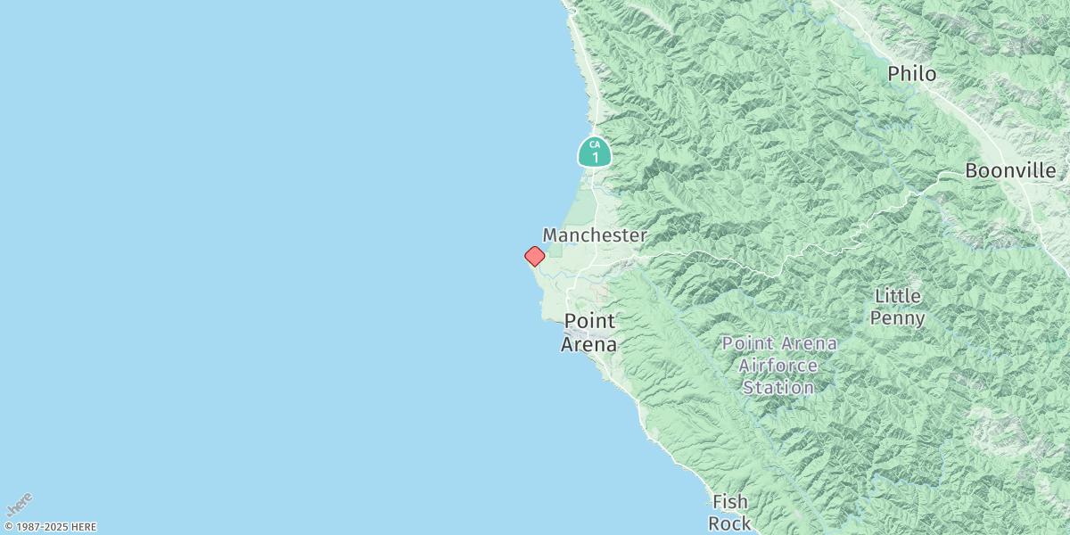 Map of Point Arena