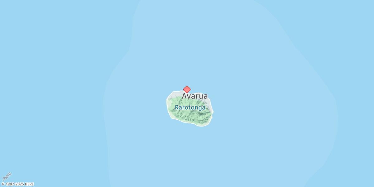Map of Rarotonga (Avarua Harbour)