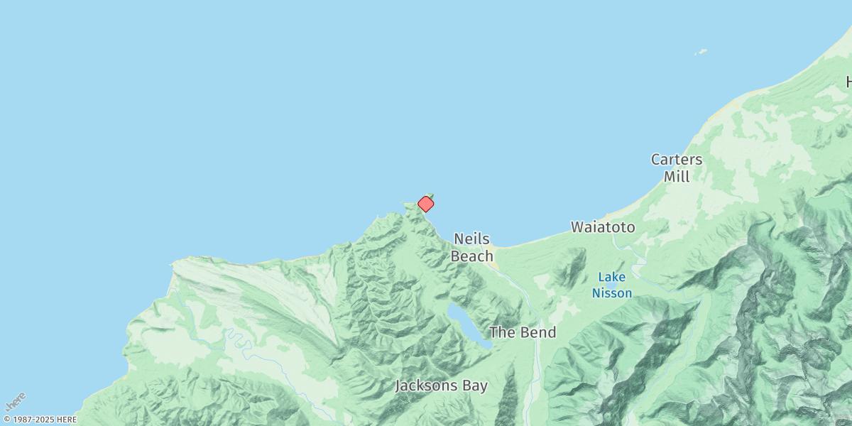 Map of Jackson Bay