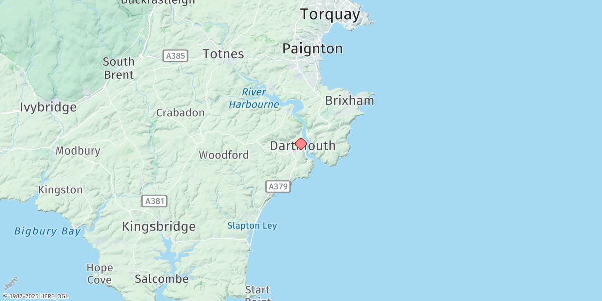 Map of Dartmouth