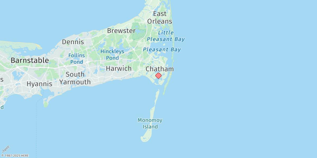 Map of Stage Harbor, Nantucket Sound