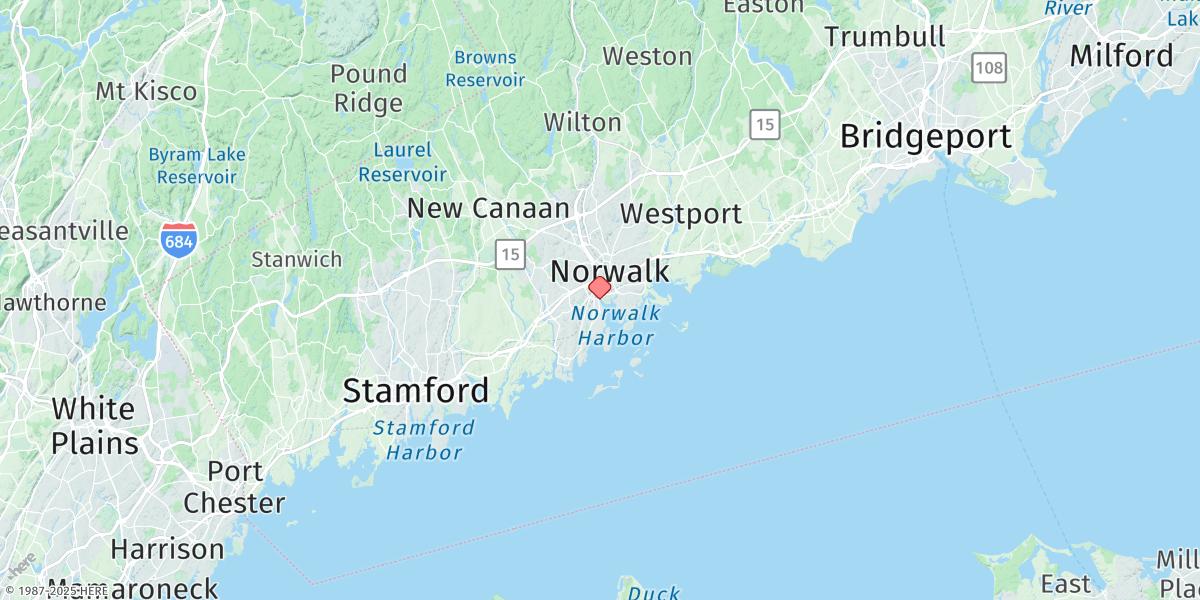 Map of South Norwalk