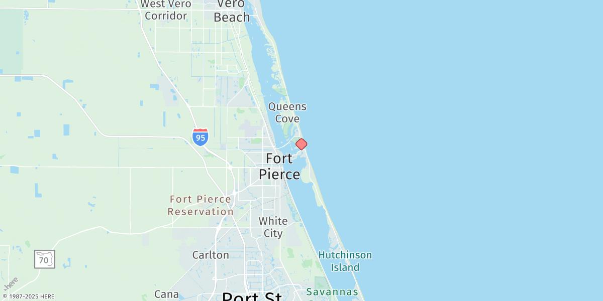 Map of Fort Pierce Inlet