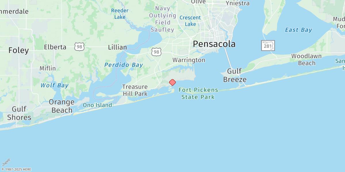 Map of Entrance, Pensacola Bay