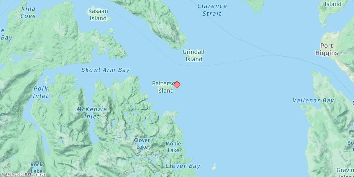Map of Entrance, Kasaan Bay