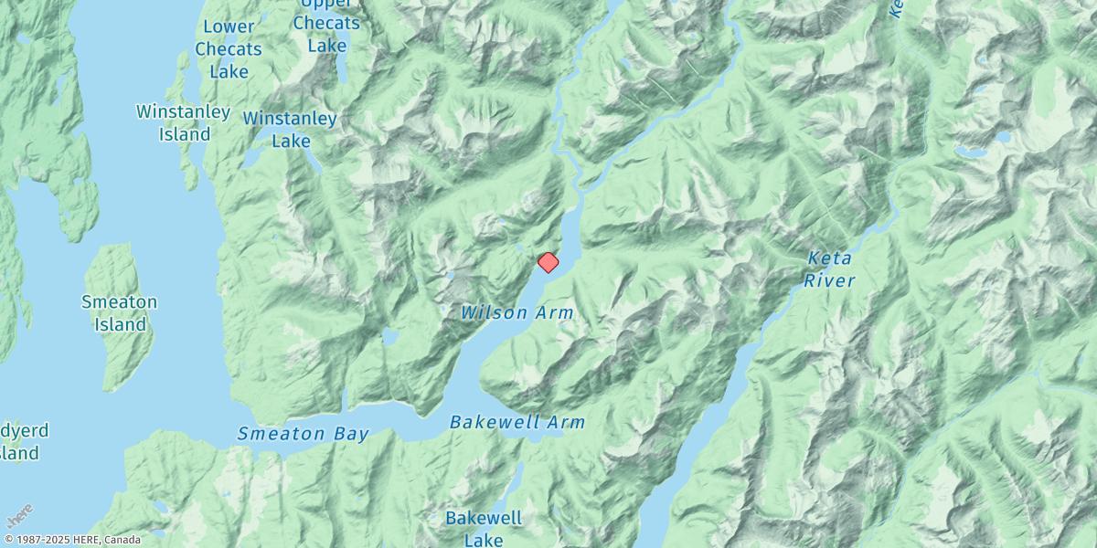 Map of Smeaton Bay (Wilson Arm)