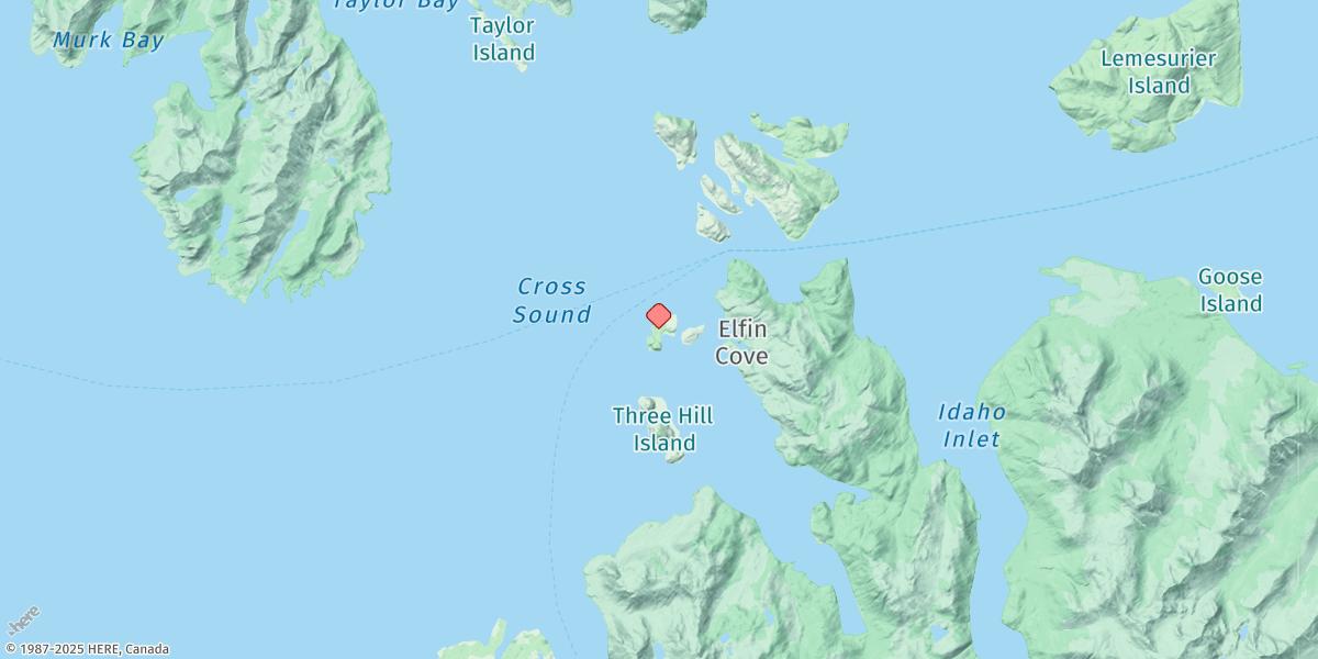 Map of Granite Cove, Cross Sound