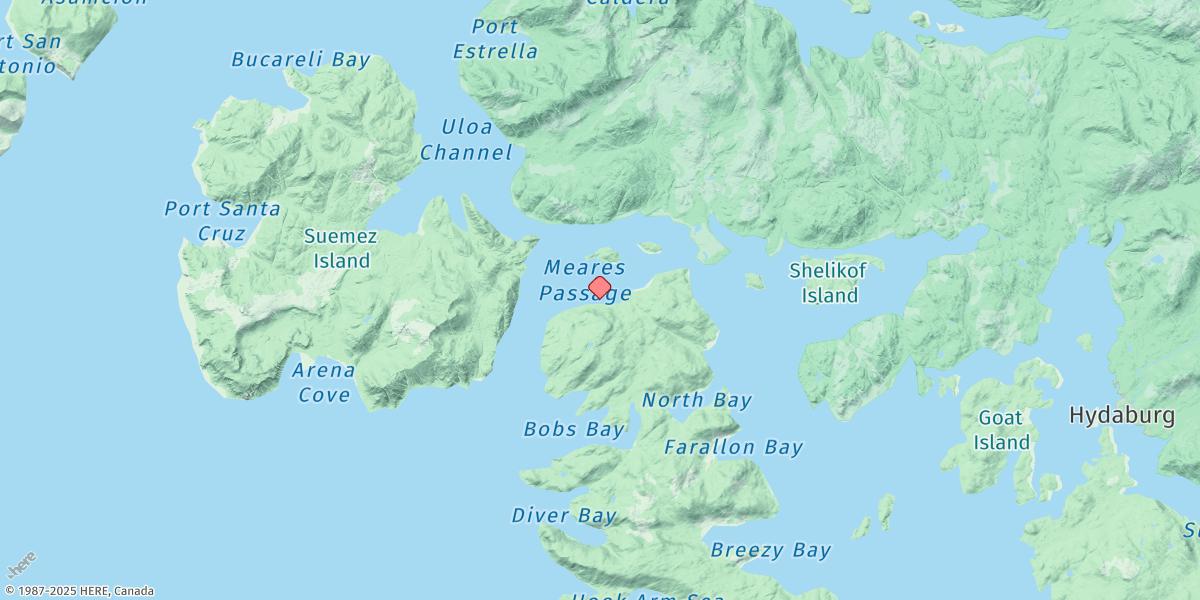 Map of Meares Island, South Side, Meares Passage