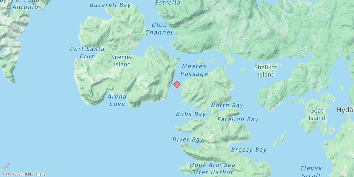 Map of Eagle Point, Meares Passage