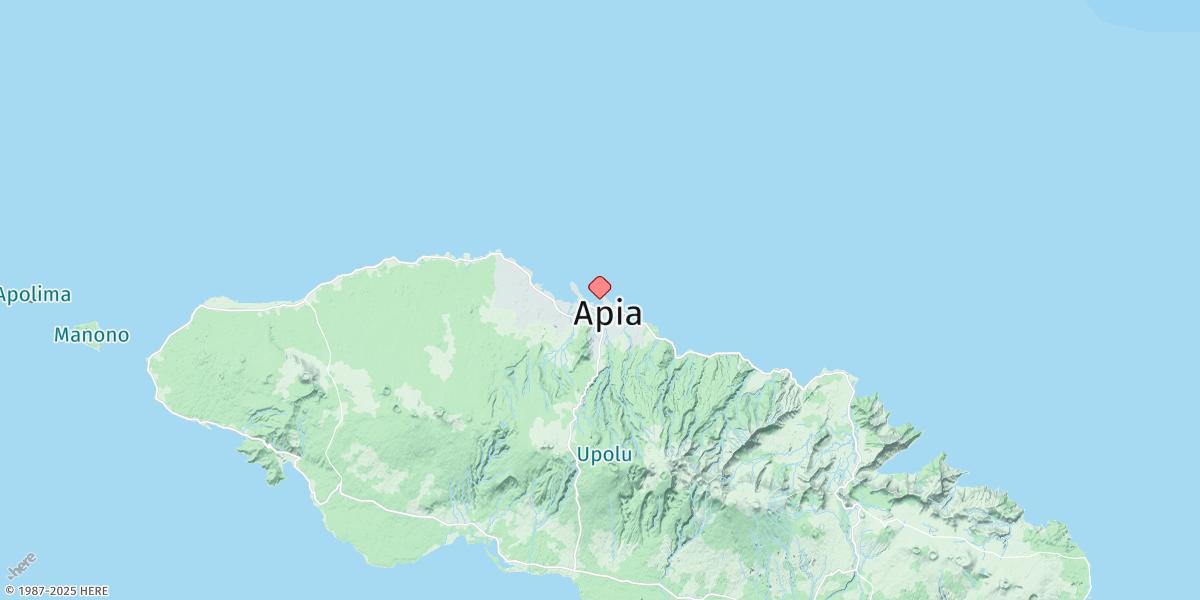 Map of Apia