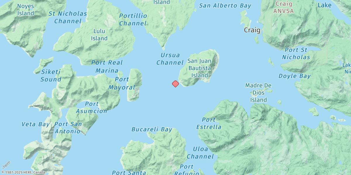 Map of Diamond Point, Bucareli Bay
