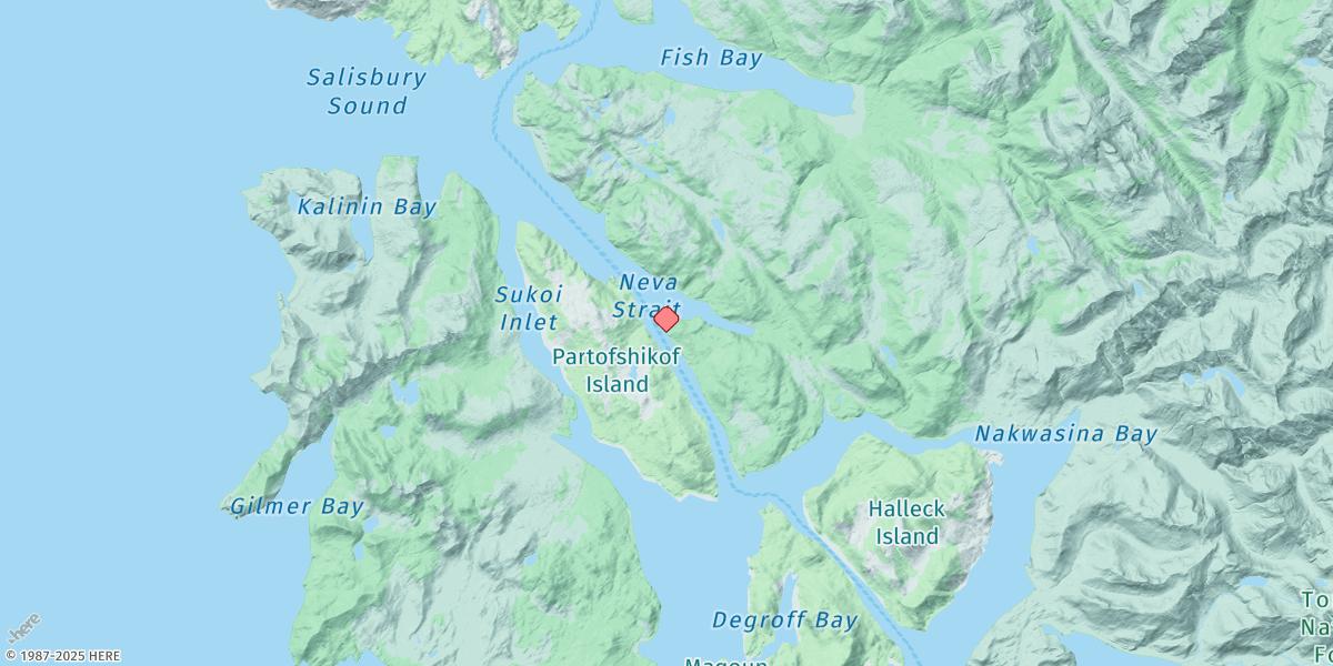 Map of Zeal Point, Neva Strait