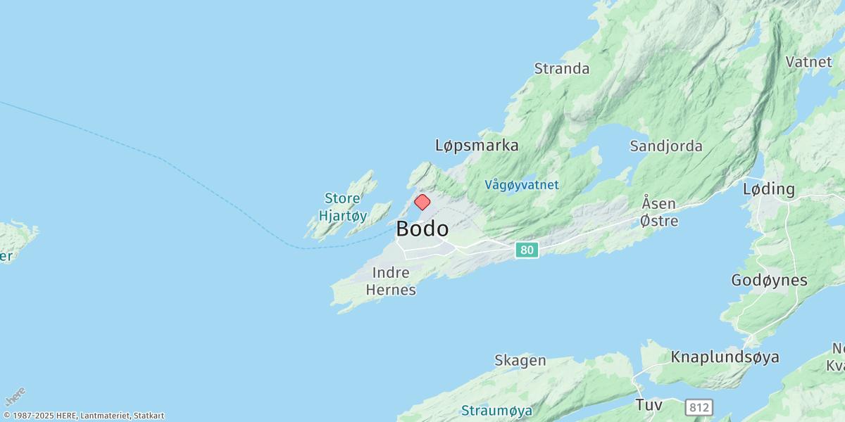 Map of Bodø