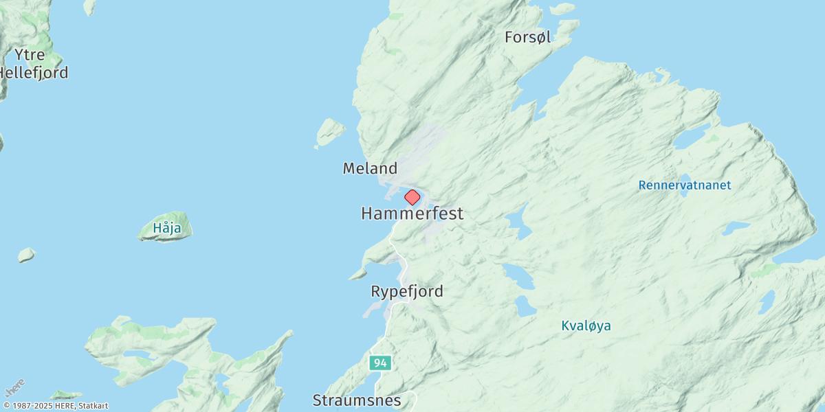 Map of Hammerfest
