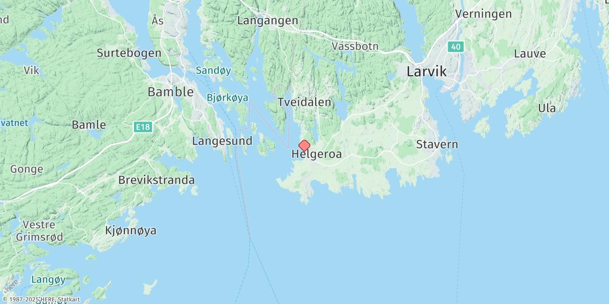 Map of Helgeroa