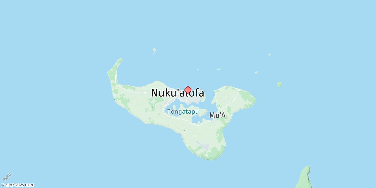 Map of Nuku'Alofa